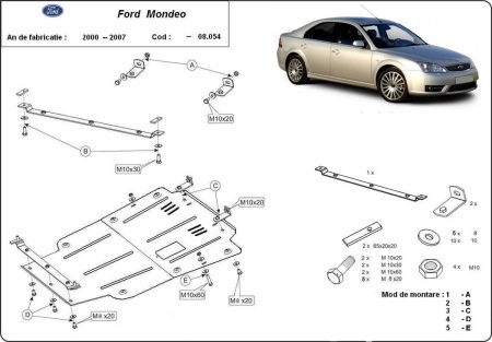 Scut motor Ford Mondeo 3 2000 - 2007 - Img 3