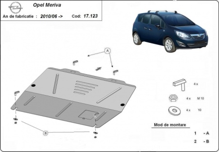 Scut motor Opel Meriva B 2010 - 2017 - Img 3