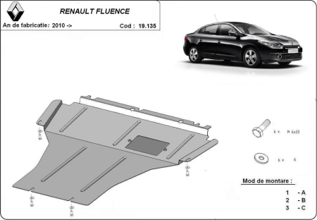 Scut motor Renault Fluence 2010 - 2015 - Img 3