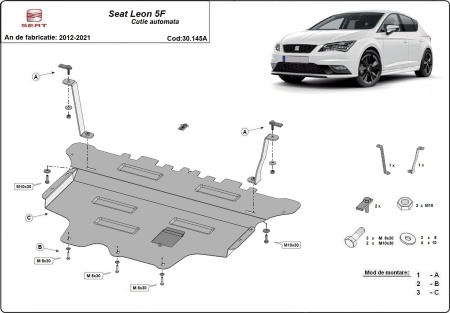 Scut motor Seat Leon - cutie automată 2012 - 2021 - Img 3