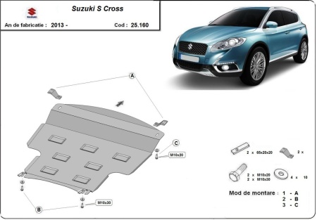 Scut motor și cutie de viteză Suzuki S-Cross 2013 - 2021 - Img 3