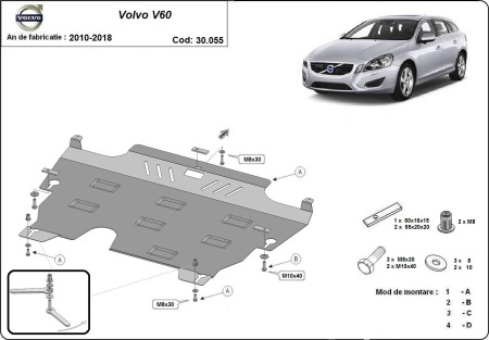 Scut motor și cutie de viteză Volvo V60 2010 - 2018 - Img 3
