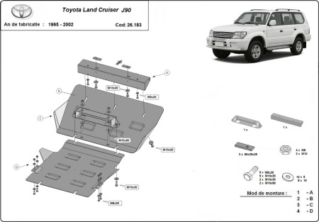 Scut motor Toyota Land Cruiser J90 1995 - 2002 - Img 3
