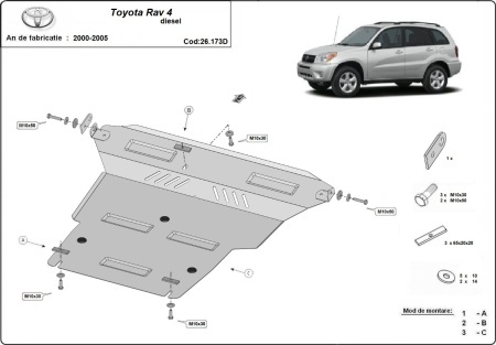 Scut motor Toyota Rav4 Diesel 2000 - 2005 - Img 3