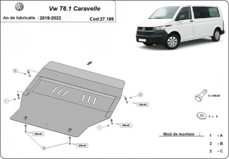 Scut motor Volkswagen Transporter Caravelle T6.1 2019 - 2022 - Img 3