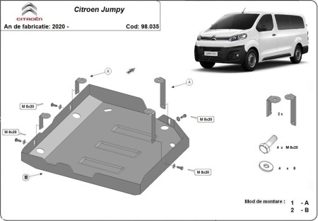 Scut rezervor AdBlue Citroen Jumpy 2020 - 2026 - Img 3