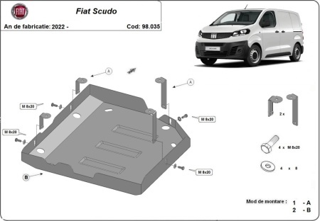 Scut rezervor AdBlue Fiat Scudo 2022 - 2026 - Img 3