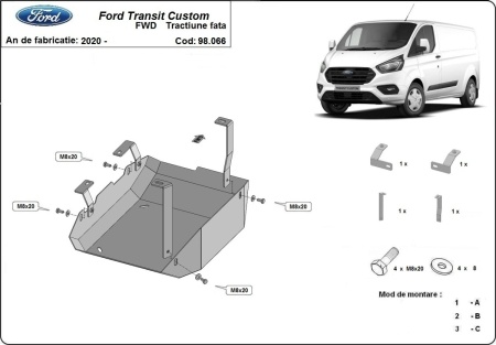Scut rezervor AdBlue Ford Transit Custom 2020 - 2023 - Img 3