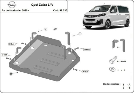 Scut rezervor AdBlue Opel Zafira Life 2020 - 2026 - Img 3