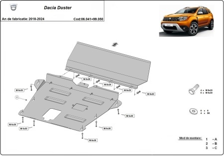 Set de scuturi Dacia Duster 2018 - 2024 - Img 3
