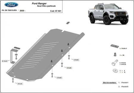 Scut filtru particule Ford Ranger 2020 - 2023 - Img 3