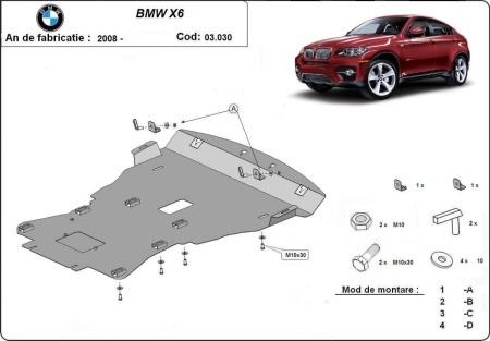 Scut motor BMW X6 2007 - 2014 - Img 3