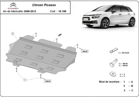 Scut motor Citroen C4 Picasso 2008 - 2013 - Img 3