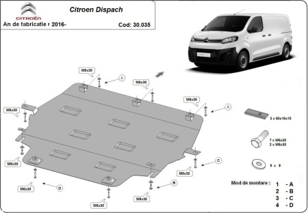 Scut motor Citroen Dispatch 2016 - 2026 - Img 3
