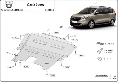 Scut motor Dacia Lodgy 2012 - 2022 - Img 3