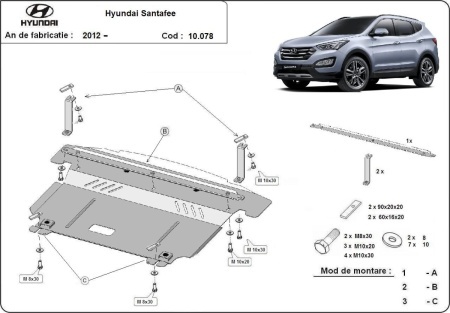 Scut motor Hyundai Santa Fe 2012 - 2018 - Img 3