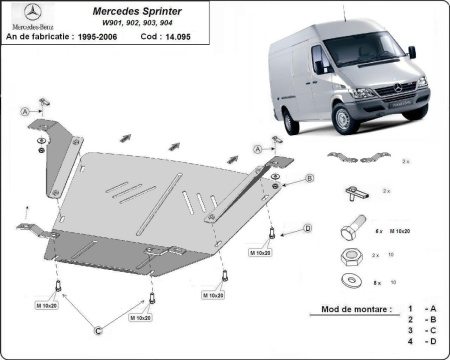 Scut motor Mercedes Sprinter 1995 - 2006 - Img 3