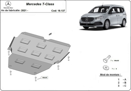 Scut motor Mercedes T-Classe 2021 - 2026 - Img 3