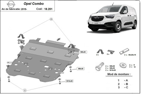 Scut motor Opel Combo 2018 - 2026 - Img 3