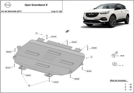 Scut motor Opel Grandland X 2017 - 2026 - Img 3