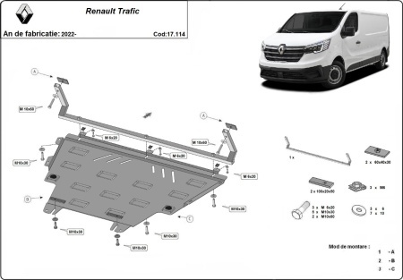 Scut motor Renault Trafic 2022 - 2026 - Img 3