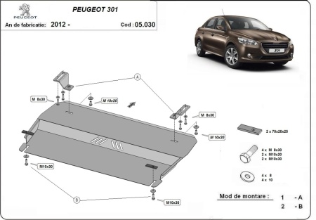 Scut motor și cutie de viteză Peugeot 301 2012 - 2026 - Img 3