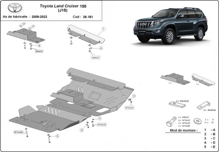 Scut motor Toyota Land Cruiser 150 2009 - 2023 - Img 3