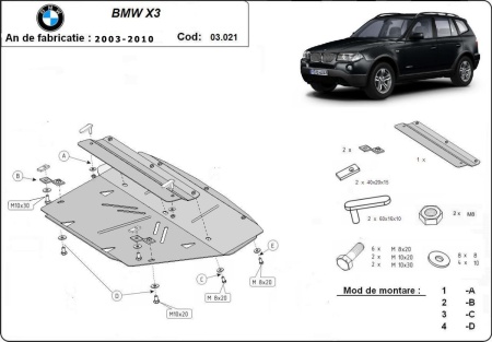 Scut radiator BMW X3 2003 - 2010 - Img 3