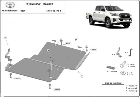 Scut reductor Toyota Hilux Invincible 2021 - 2026 - Img 2