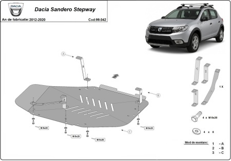 Scut rezervor Dacia Sandero Stepway 2012 - 2020 - Img 3