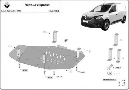 Scut rezervor Renault Express 2021 - 2026 - Img 3