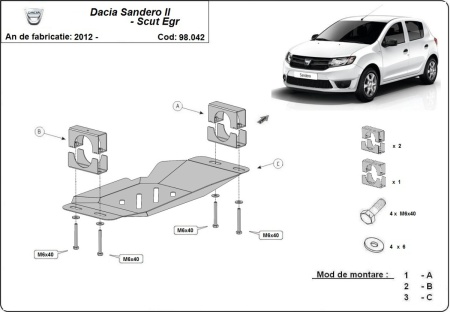 Scut Sistem Stop&amp;amp;GO, EGR Dacia Sandero 2012 - 2020 - Img 3
