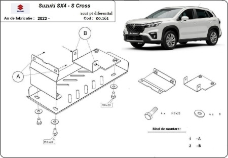 Set de scuturi Suzuki S-Cross 2023 - 2026 - Img 4