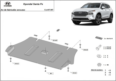 Scut catalizator Hyundai Santa Fe 2018 - 2023 - Img 3