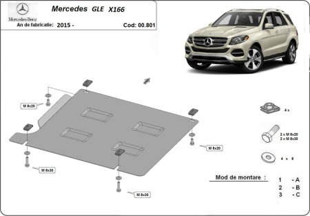 Scut cutie de viteză Mercedes GLE X166 2015 - 2019 - Img 3