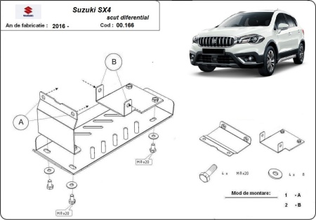 Scut diferențial Suzuki SX 4 2013 - 2023 - Img 3
