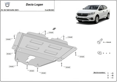 Scut motor Dacia Logan 2021 - 2026 - Img 3