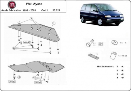 Scut motor Fiat Ulysse 1995 - 2003 - Img 3