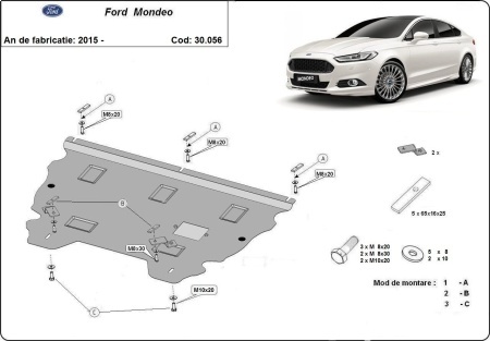 Scut motor Ford Mondeo 5 2015 - 2026 - Img 3
