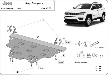 Scut Motor Jeep Compass 2017 - 2026 - Img 3