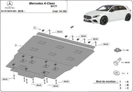 Scut motor Mercedes A-Class W177 2018 - 2026 - Img 3