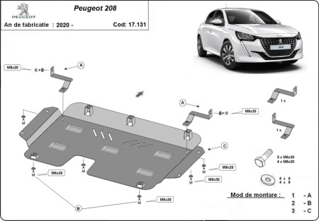 Scut motor Peugeot 208 2019 - 2026 - Img 3