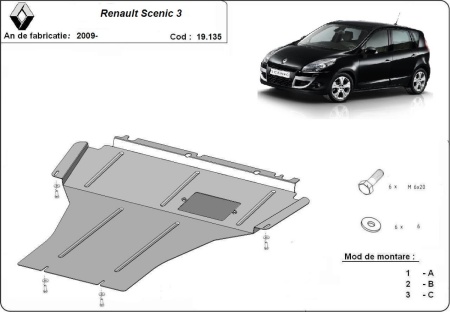Scut motor Renault Scenic 3 2009 - 2015 - Img 3