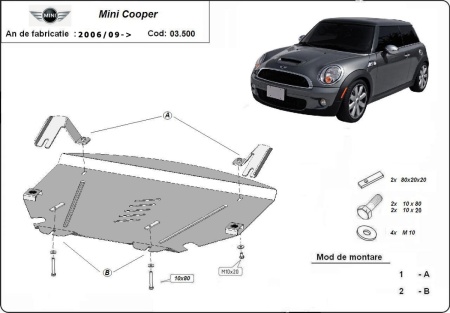 Scut motor și cutie de viteză Mini Cooper R56 2006 - 2014 - Img 3