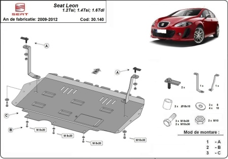 Scut motor și cutie de viteză Seat Leon 2010 - 2012 - Img 3