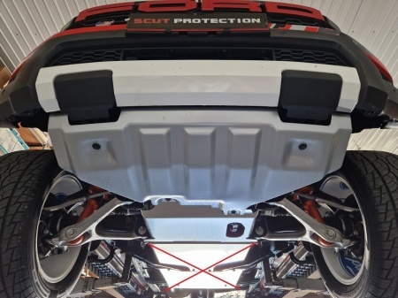 Scut motor si grup fata Ford Ranger Raptor - Aluminium 2023 - 2026 - Img 7