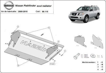 Scut radiator Nissan Pathfinder 2005 - 2015 - Img 3