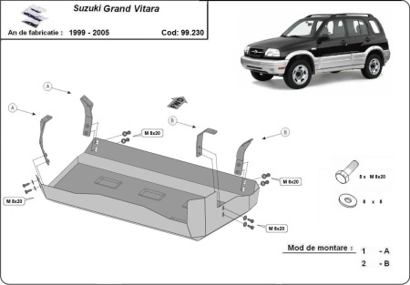 Scut rezervor Suzuki Grand Vitara 1999 - 2005 - Img 3