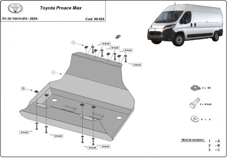 Scut rezervor Toyota Proace Max 2024 - 2026 - Img 3