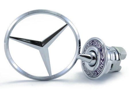 Emblema capota Mercedes 1994-2008 originala ( Stea sigla capota Mercedes Benz ) - Img 2